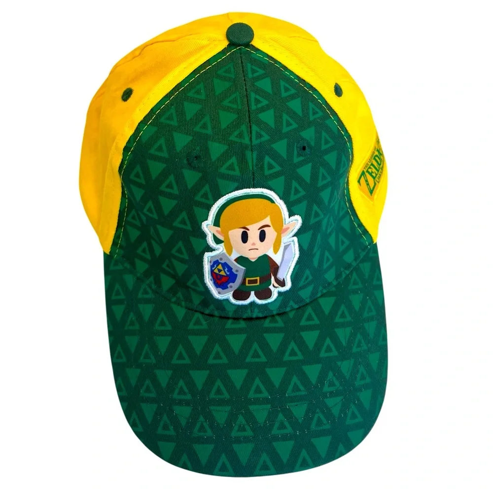 Vivid Green/Yellow “The Legend of Zelda—Link’s Awakening”SnapBack Baseball Hat
